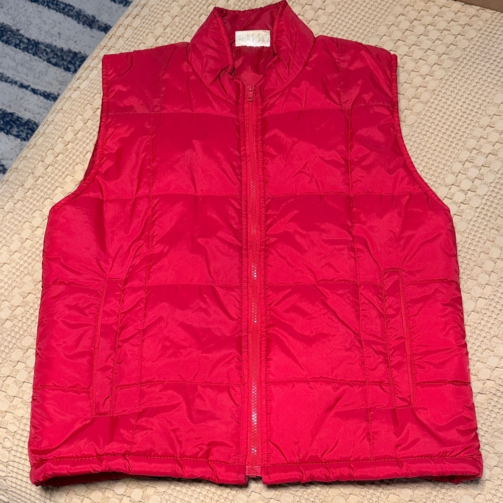 Red Quilted Puffer Vest - Unbranded - Picture 1 of 7